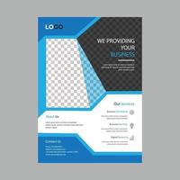 Professional corporate business flyer design template layout vector