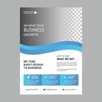 Professional corporate business flyer design template layout vector
