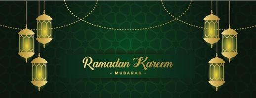 ramadan kareem banner background template vector