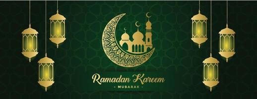 ramadan kareem banner background template vector