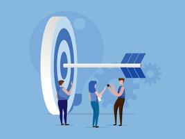 Business target for success concept vector