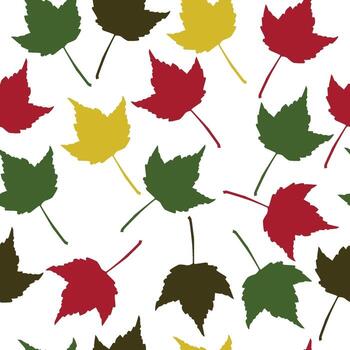 Fall Leaves Pattern vector