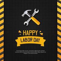 Happy labor day design vector