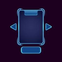 set of fantasy rpg game ui board pop up for gui asset elements vector illustration