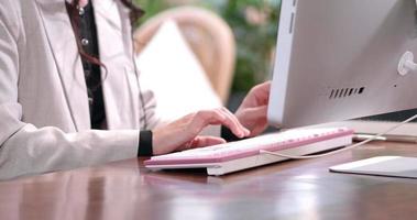 Close Up of Hands Typing video