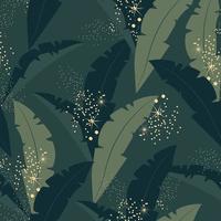 Seamless pattern with palm leaves. Exotic background. Flat vector