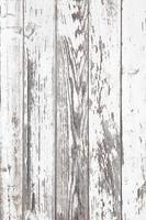 Aged white wooden background texture. Wood paneling with cracked and peeled paint photo