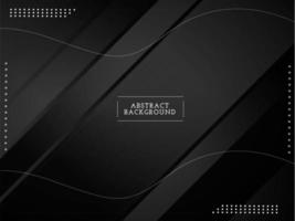 Dark geometric black abstract background elegent design pattern vector