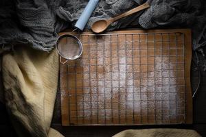 Bread equipment with flour and sifter photo