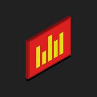 Blackboard And Isometric Statistics vector