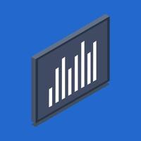 Blackboard And Isometric Statistics vector