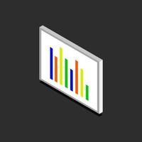 Blackboard And Isometric Statistics vector