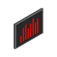 Blackboard And Isometric Statistics vector