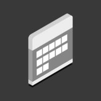 Isometric Calendar On Background vector