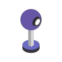 Isometric Web Cam On Background vector