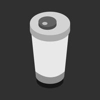 Isometric Coffee Cup On Background vector