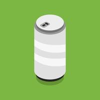 Isometric Can On Background vector