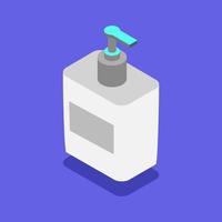 Isometric Soap On Background vector