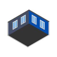 Isometric Empty Room On White Background vector