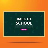 Education design background, web design template vector illustration