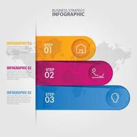 Ilustración de plantilla de diseño de infografías de negocios. vector