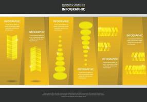 Plantilla de diseño infográfico de estrategia empresarial de línea de tiempo vector