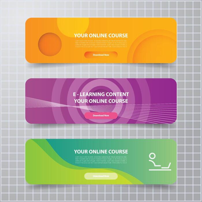 Course Banner Vector Art, Icons, and Graphics for Free Download