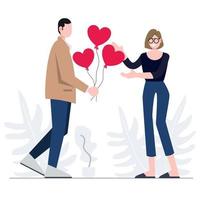 Valentine day card vector illustration