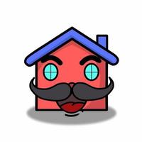 House character vector template design illustration