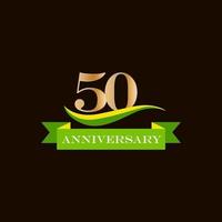 50 Anniversary celebration vector template design illustration