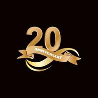 20 Anniversary celebration template vector design illustration