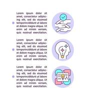 Iconos de línea de concepto de resolución de problemas cooperativos con texto vector