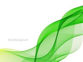 Fondo de banner de diseño de onda moderno elegante decorativo verde abstracto vector