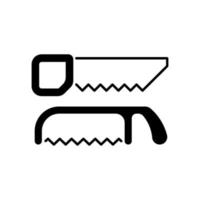 Saws black linear icon vector