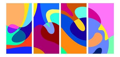 Vector colorful liquid abstract background pattern