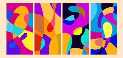 Vector colorful liquid abstract background pattern