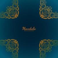 Beautiful mandala design decorative luxury background vector