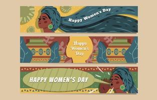Happy Women's Day Banner Concept vector