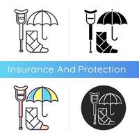 Disability insurance icon vector