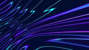 Moving blue and green gradient lines abstract background video