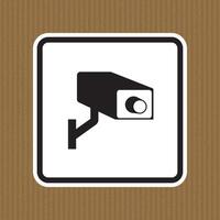 Signo de símbolo de cámara de seguridad CCTV, ilustración vectorial, aislar en la etiqueta de fondo blanco .eps10 vector