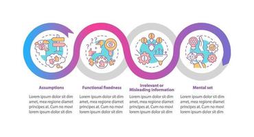 problemas de resolución de problemas plantilla de infografía vectorial vector