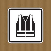 PPE Icon.Wear High Visibilty Clothing Symbol Sign Isolate On White Background,Vector Illustration EPS.10 vector