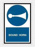 Sound Horn Symbol Sign Isolate on transparent Background,Vector Illustration vector