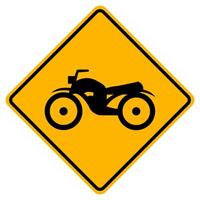 Warning Traffic Road Sign Keep The Motorcycle Ride vector