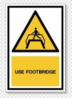 Use Footbridge Symbol Sign Isolate On White Background,Vector Illustration EPS.10 vector