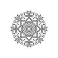Decorative mandala design isolated background vector