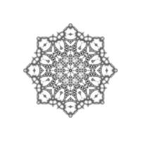 Decorative mandala design isolated background vector