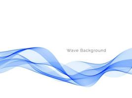 Blue wave style abstract background vector