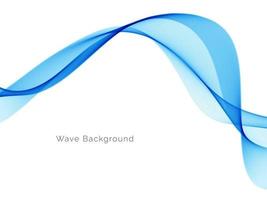 Blue wave style abstract background vector